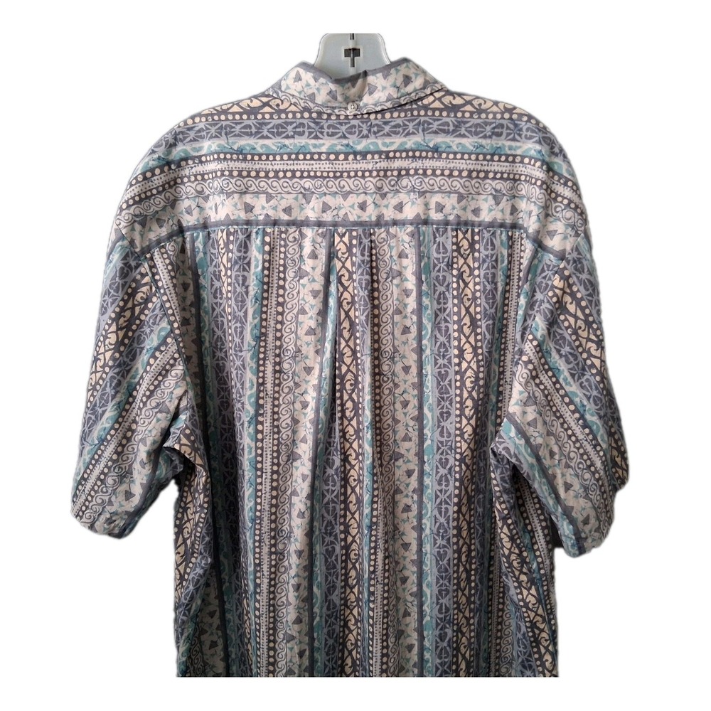 Vintage Tori Richard Men's XL Reverse Print All Over Hawaiian Popover Shirt - Picture 6 of 13
